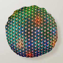 球や穴のように見えるスケッチ円 ラウンドクッション