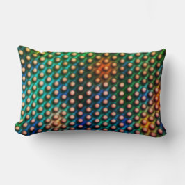 球や穴のように見えるスケッチ円 ランバークッション