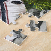 球をつかまえている野球選手 ジグソーパズル (側面)