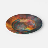 球イラストレーション ペーパープレート (アングル)