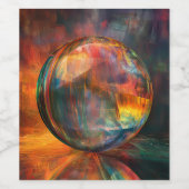 球イラストレーション ワインラベル (シングルラベル)