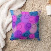 球カラフル抽象芸術絵画の クッション (ブランケット)