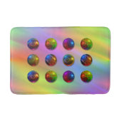 球パターン バスマット (正面)