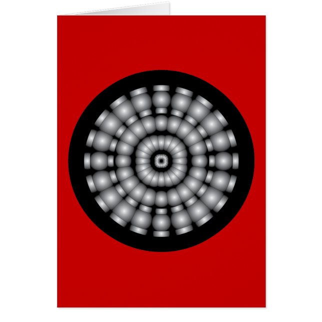 球モダンサイケデリックダートボード (正面)