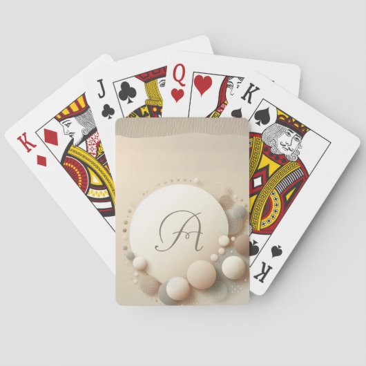 球モノグラムの調和 トランプ (裏面)