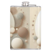 球モノグラムの調和 フラスク (裏面)