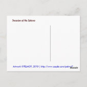 球体の侵入 ポストカード (裏面)