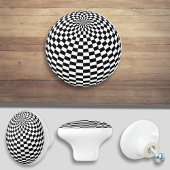 球市松模様にドアのノブのキャビネットの引っ張り セラミックノブ