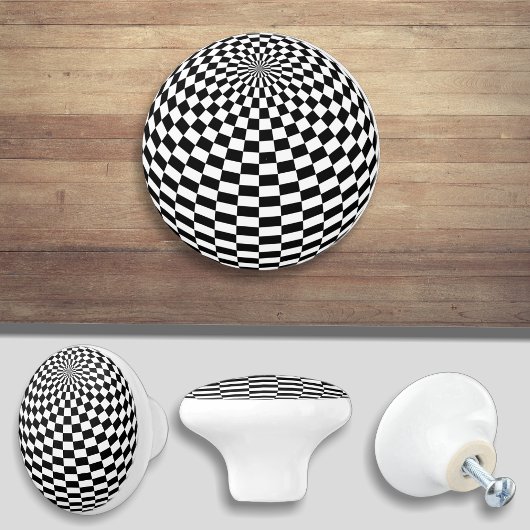 球市松模様にドアのノブのキャビネットの引っ張り セラミックノブ