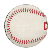 球帽子付き野球文字 野球ボール (正面左)