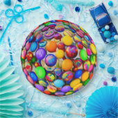 球形のキャンディの世界 ペーパープレート (パーティー)