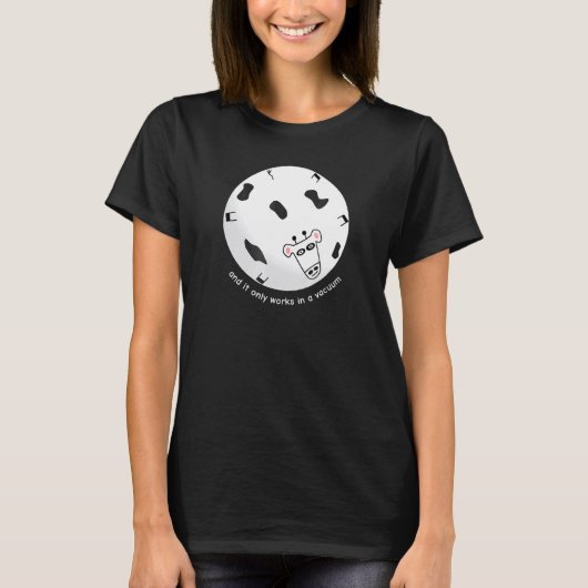 球形の牛の物理学 Tシャツ (正面)