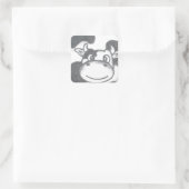 球形の牛 スクエアシール (バッグ)