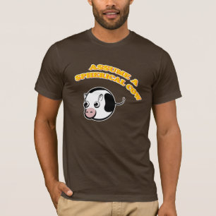 球形牛を仮定して下さい Tシャツ