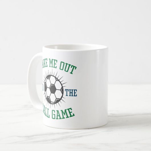 球技に連れて行ってくれ コーヒーマグカップ (正面左)