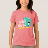 球技取り出し容器に連れて行け トライブレンドＴシャツ (正面)