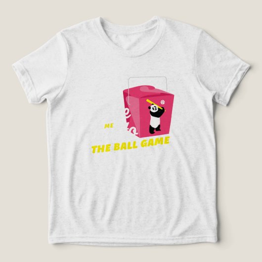 球技取り出し容器に連れて行け トライブレンドTシャツ (デザイン正面)