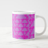 球根の花と枝のバラ ジャンボコーヒーマグカップ (右)