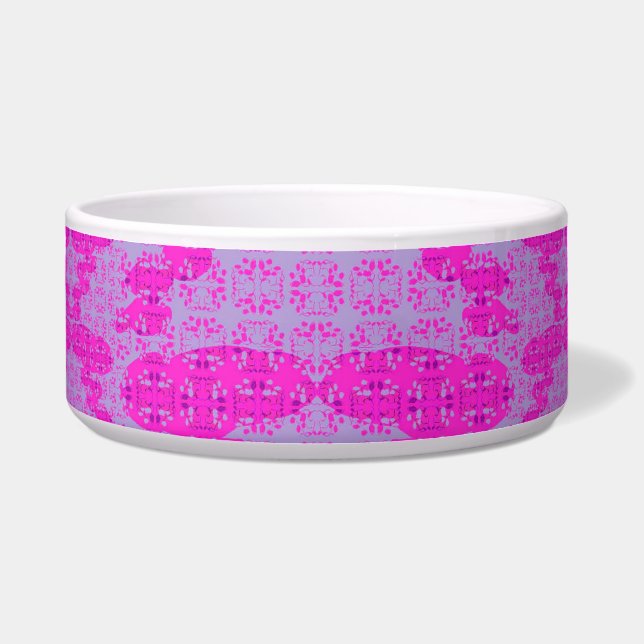 球根の花と枝のバラ ボウル (正面)