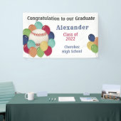 球根カラフルスポーツ卒業式パーティー 横断幕 (トレードショー)