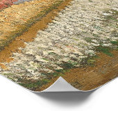 球根フィールド – ファンゴッホ花風景 ポスター (角)