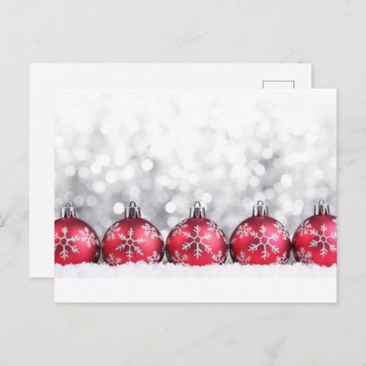 **球根付きクリスマス**用はがきかわいらし。 シーズンポストカード (正面/裏面)