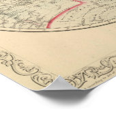 球状の投影上のワールド ポスター (角)