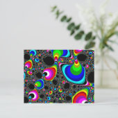 球状の虹 – フラクタル ポストカード (スタンド正面)