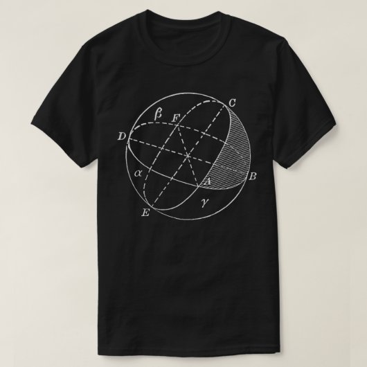 球状三角関数Math L Tシャツ (デザイン正面)