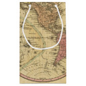 球状投射の世界の地図 スモールペーパーバッグ (裏面)