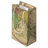 球状投射の世界の地図 スモールペーパーバッグ (正面アングル)