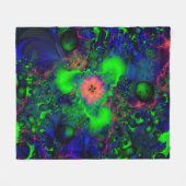 球状複雑 フリースブランケット (正面(横))