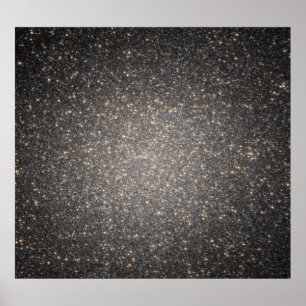 球状集りのΩ星団の中心 ポスター