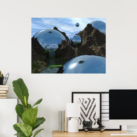 球状 ポスター (ホームオフィス)