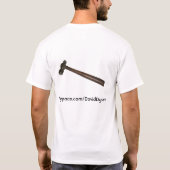 球金槌の先の麻酔医 Tシャツ (裏面)