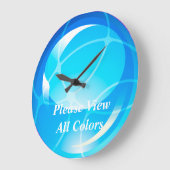 球1～10の壁掛け ラージ壁時計 (傾斜)