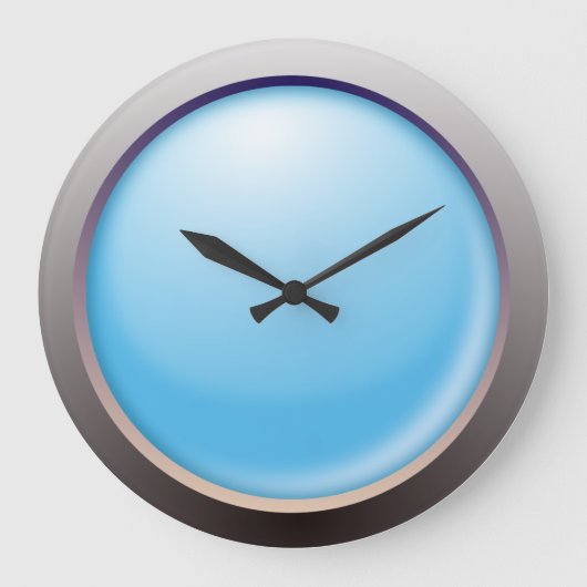 球（フレーム） ラージ壁時計 (正面)