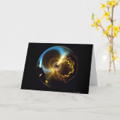 球、球 カード (黄色い花)