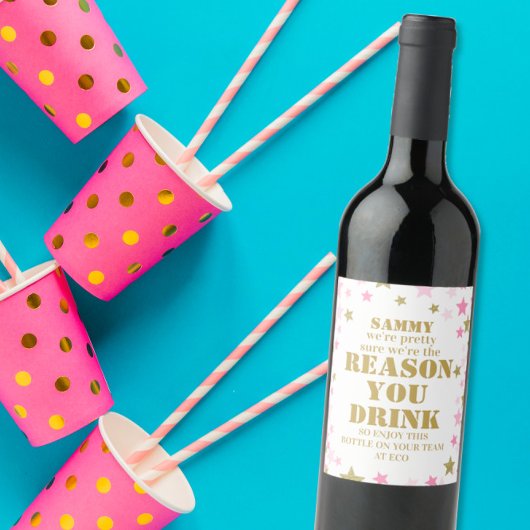 理おもしろい由ドリンクボス感謝ギフト ワインラベル