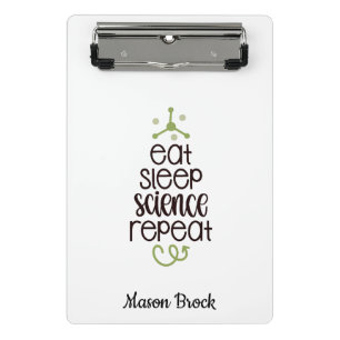 理おもしろい科大学のパーソナライズされた贈り物 ミニクリップボード