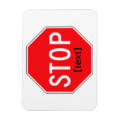 理ストップ由の署名 マグネット (縦)