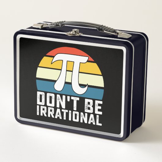 理不尽なパイ日の数学でない メタルランチボックス (正面)