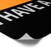 理事会のサーフィンを持てなくてごめんなさいおもしろい ポスター (角)