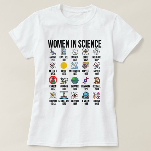理化学生物学物理科学Lの女性 Tシャツ (デザイン正面)