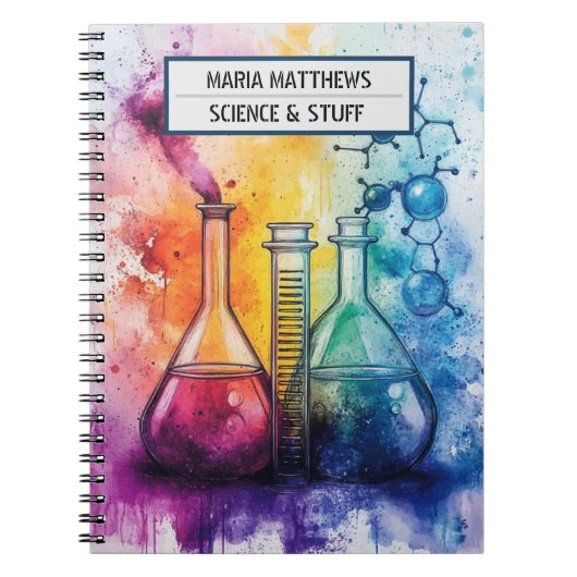 理化学系スパイラルフォトノートブック ノートブック (正面)