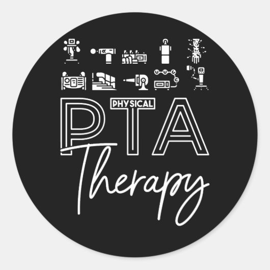 理学セラピスト助手 ラウンドシール (正面)