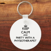理学保療法士とパーティーを持つ キーホルダー (正面)