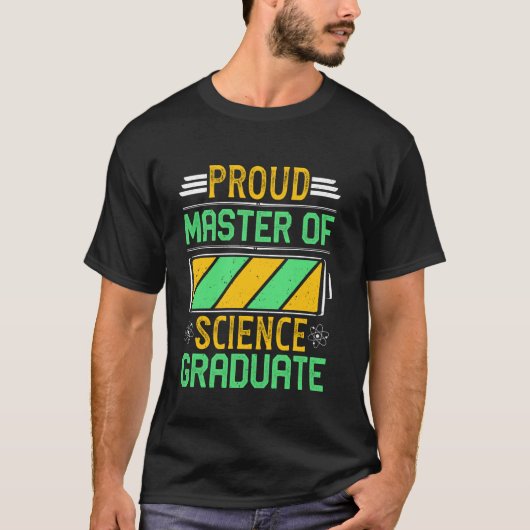 理学修士 科学修士の自慢の卒業生 Tシャツ (正面)