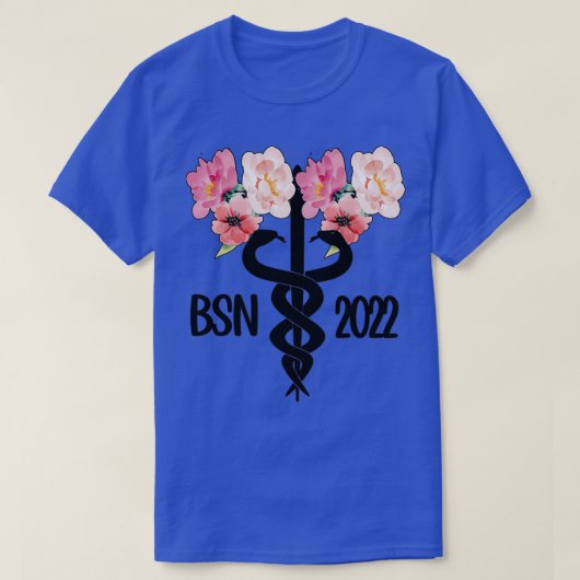 理学士看護卒業BSN 2022 Tシャツ (デザイン正面)