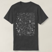 理学理学理数化学生物学天文学 Tシャツ (デザイン正面)